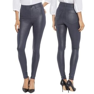 NYDJ NWT Sculpt Her Coated Five Pocket Legging Jeans In Oxford Navy Blue Size 10